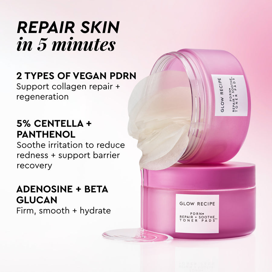 almohadillas tónicas coreanas pdrn repair soothe