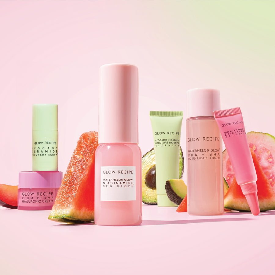 kit de los más vendidos de fruit babies glow soothe